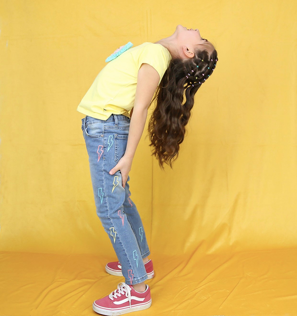 Slash Printed Jeans