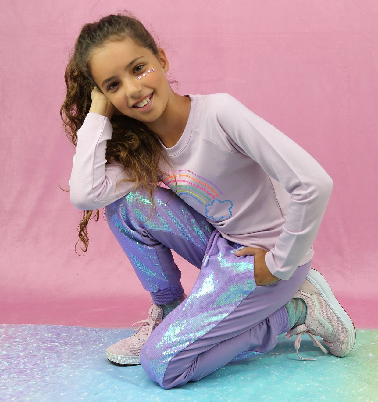 Sparkling Sequins Jogger Pantolon