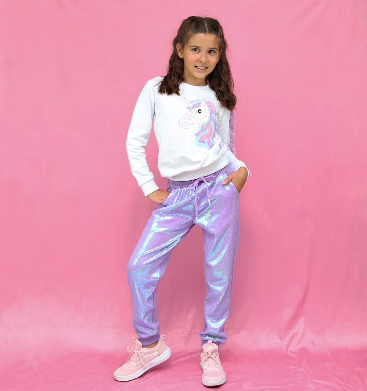 Sparkling Sequins Jogger Pantolon