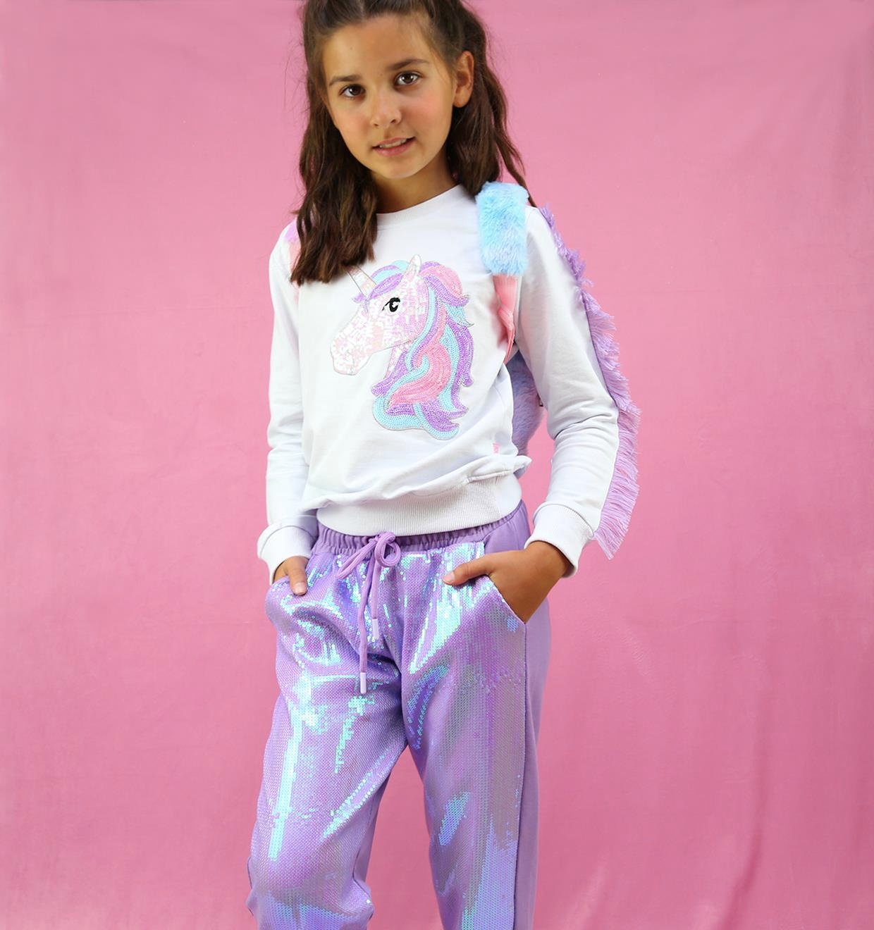 Sparkling Sequins Jogger Pantolon