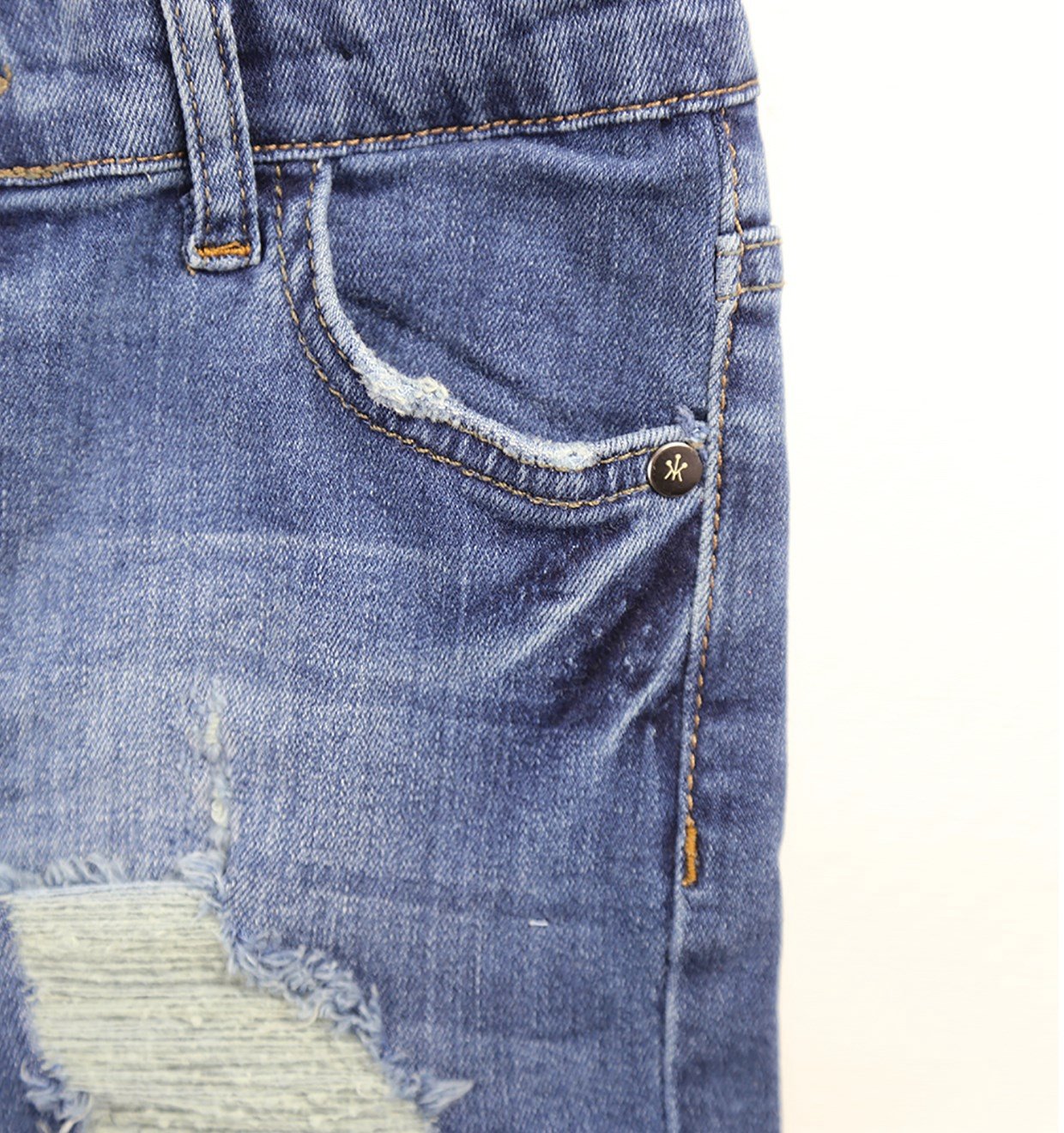 Vintage Ripped Denim Shorts