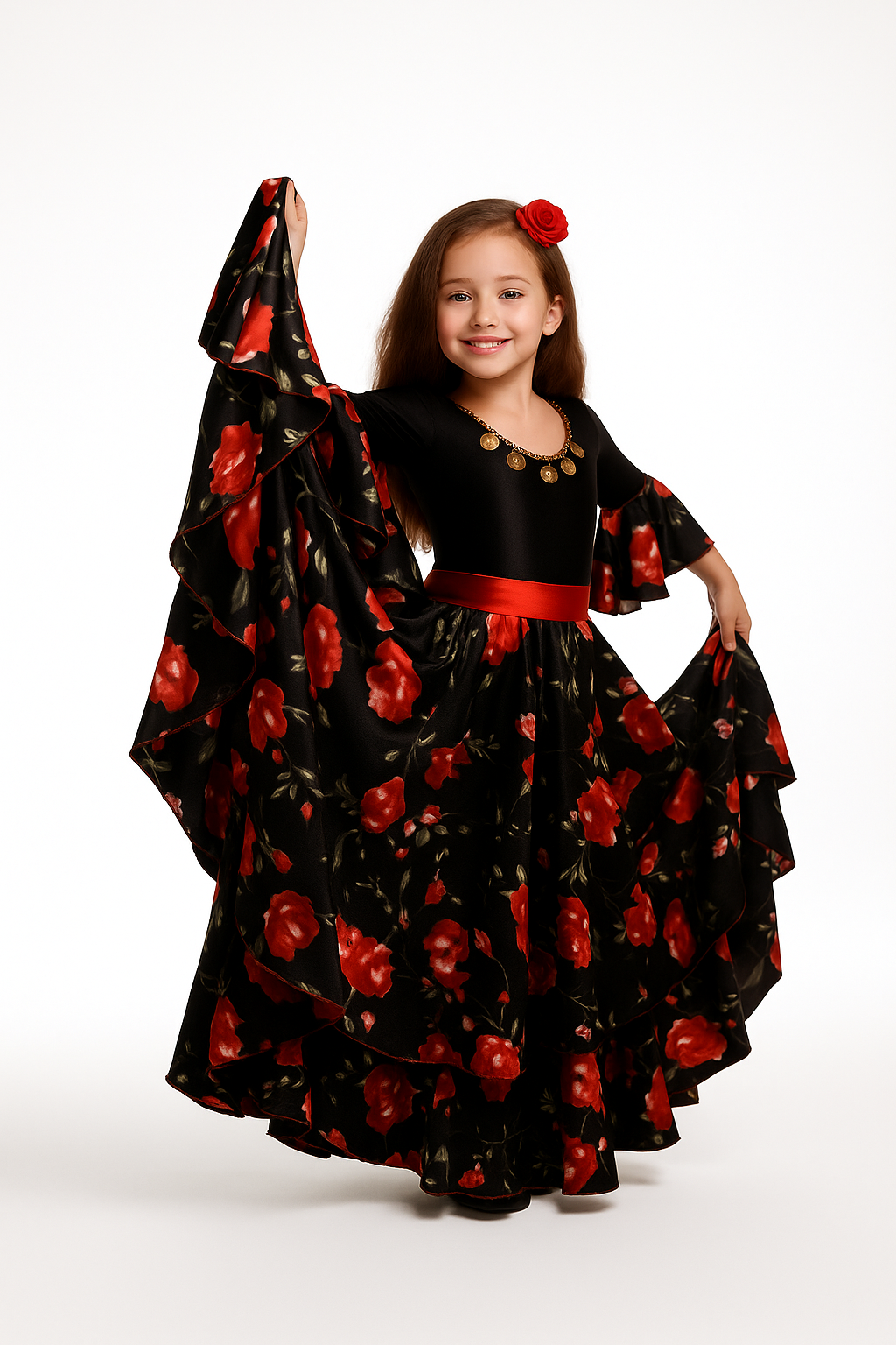 Çingene Roman Kız Elbise Kostümü UK-31