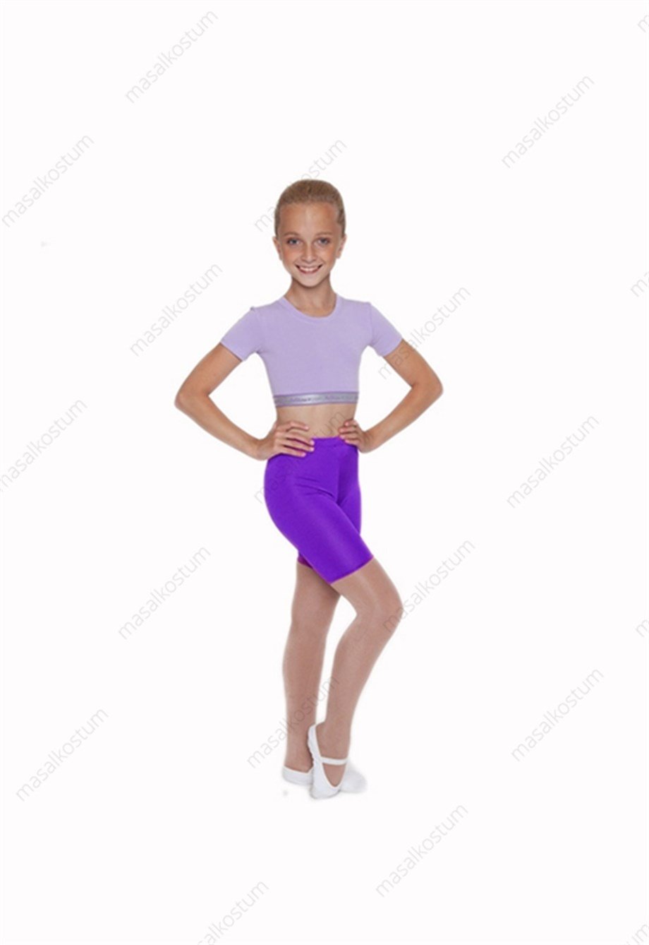 Diz üstü tayt renkli Poliamid