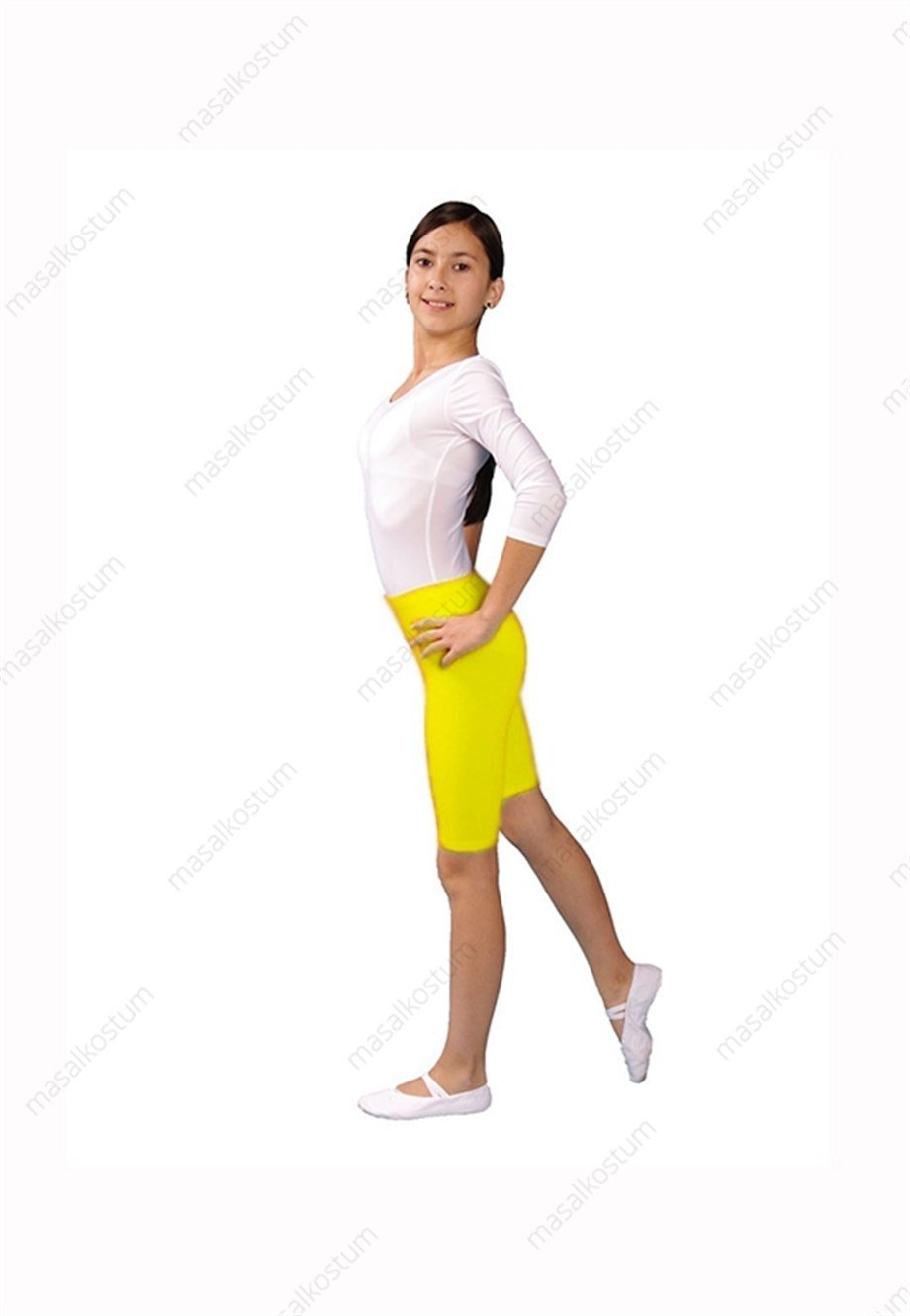 Diz üstü tayt renkli Poliamid