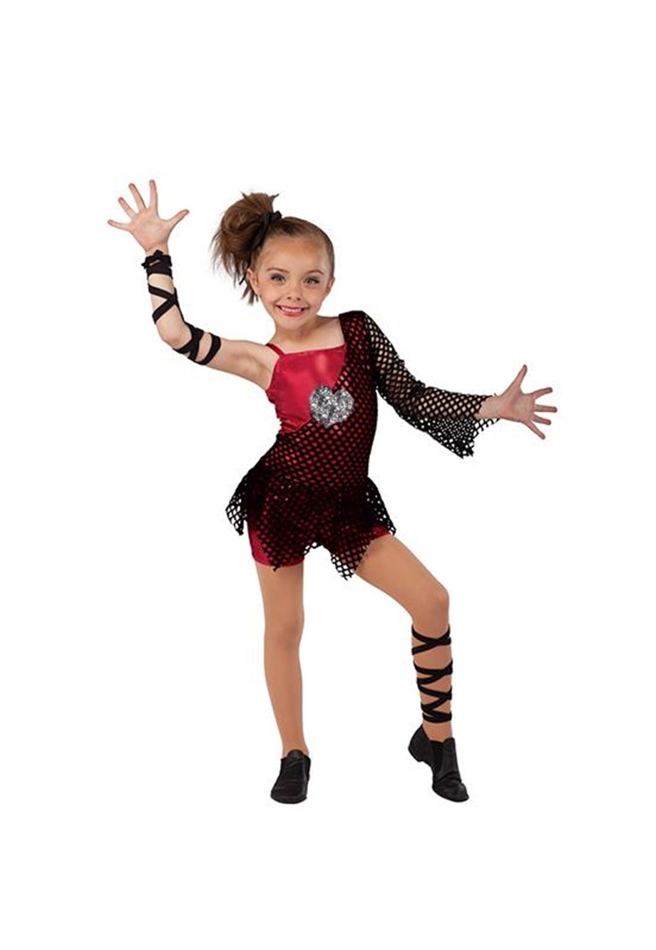 Fileli Modern Dans Kız Çocuk Kostümü DS-44