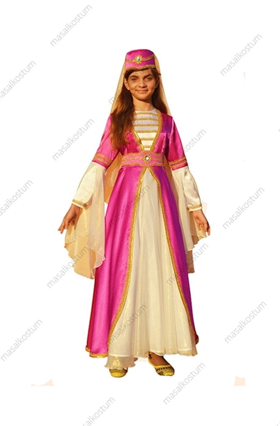 Kafkas Kız Kostümü pembe