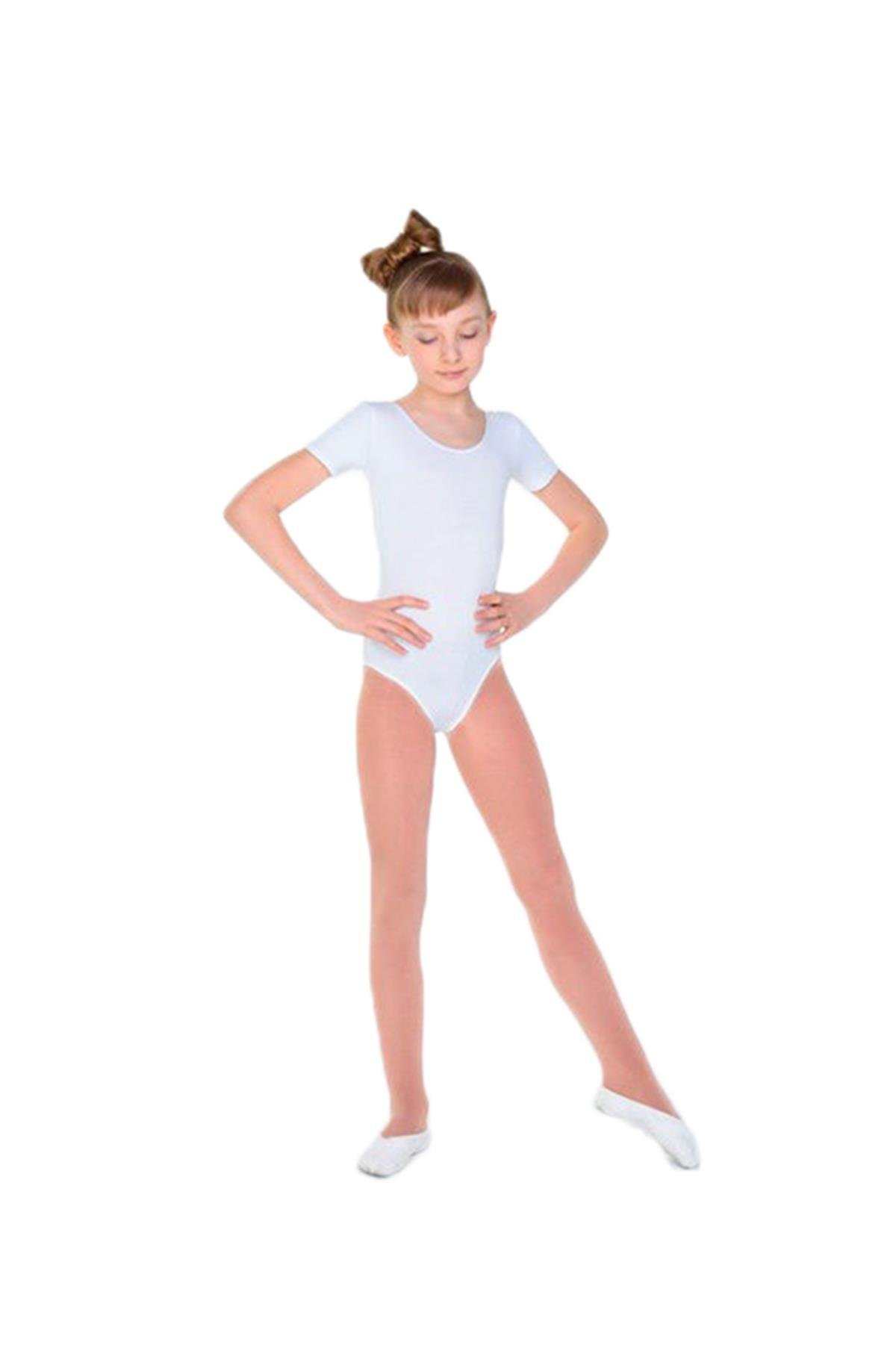 Kısa Kol Çalışma Mayosu Dans Bale Cimnastik GYM-02