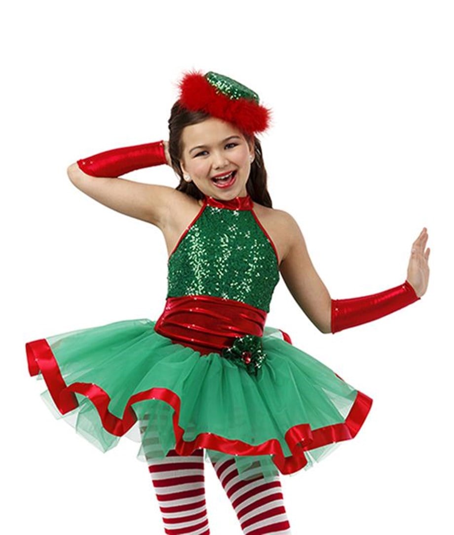 Noel Tütü Dans Kostümü Yeşil