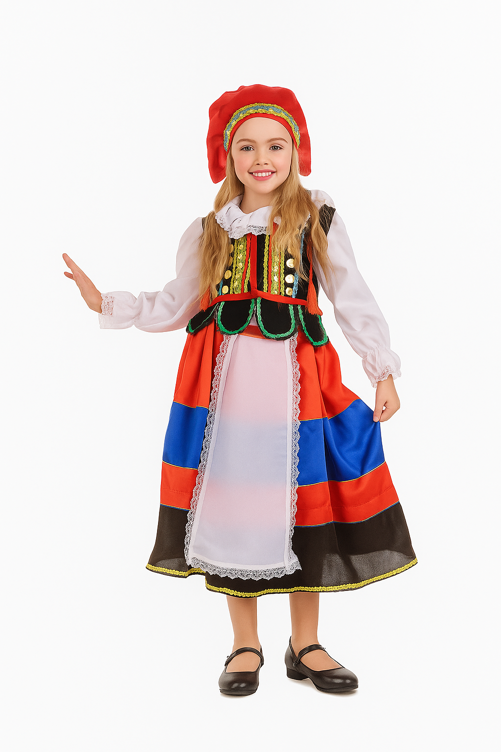 Polonya Kız Çocuk Kostümü UK-66