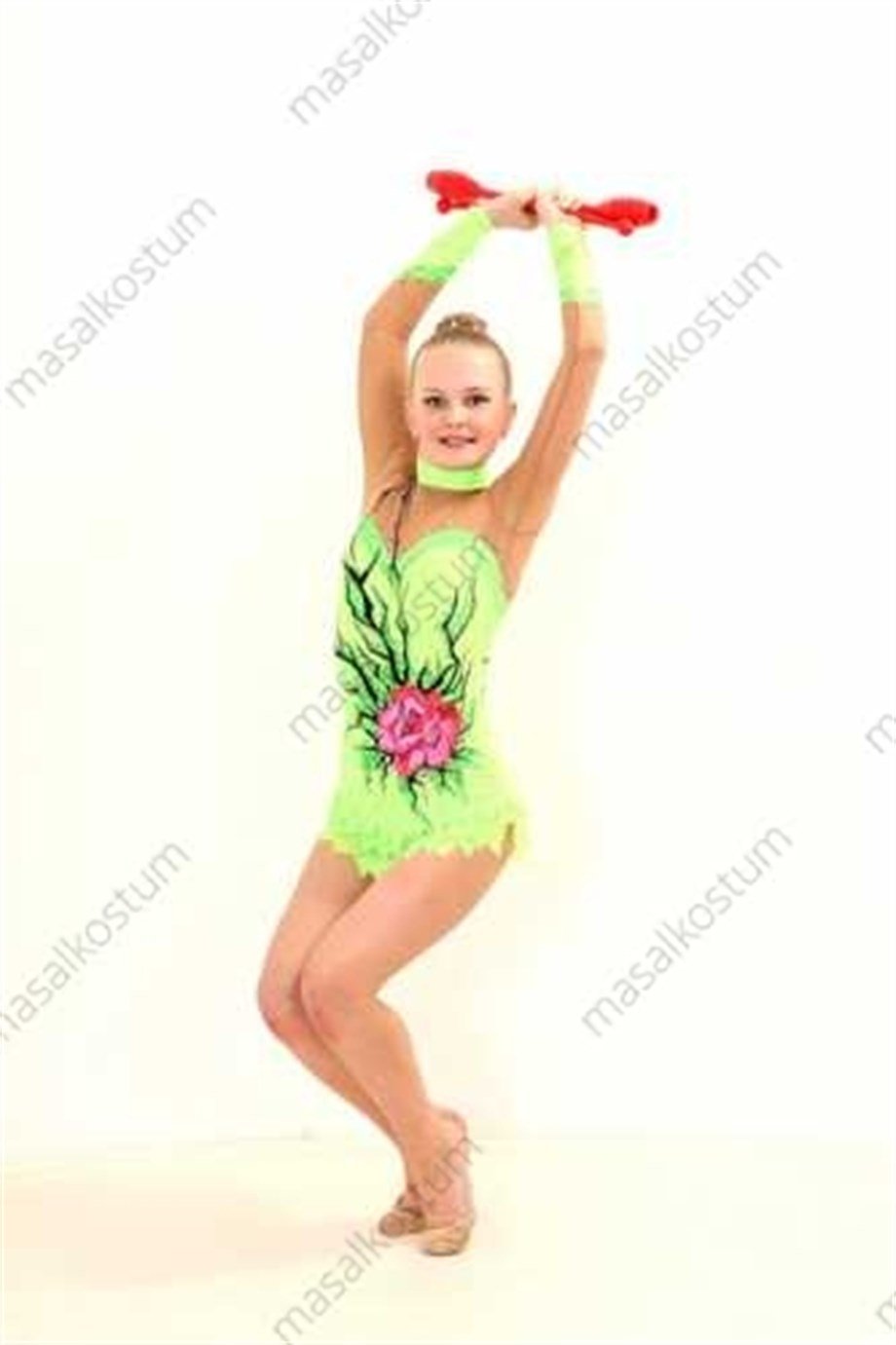 Ritmik Cimnastik Mayosu Gül