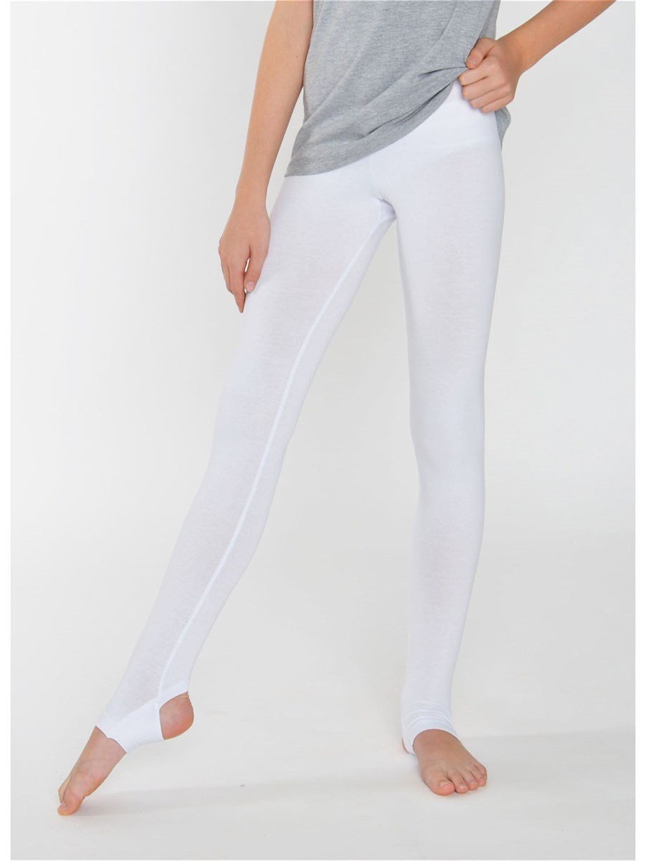 Tayt Uzun Topuk Delikli Cimnastik Dans Koton GYM-101