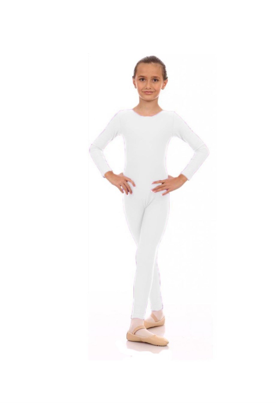 Uzun Kol Çalışma Tulumu Koton Dans Bale Cimnastik