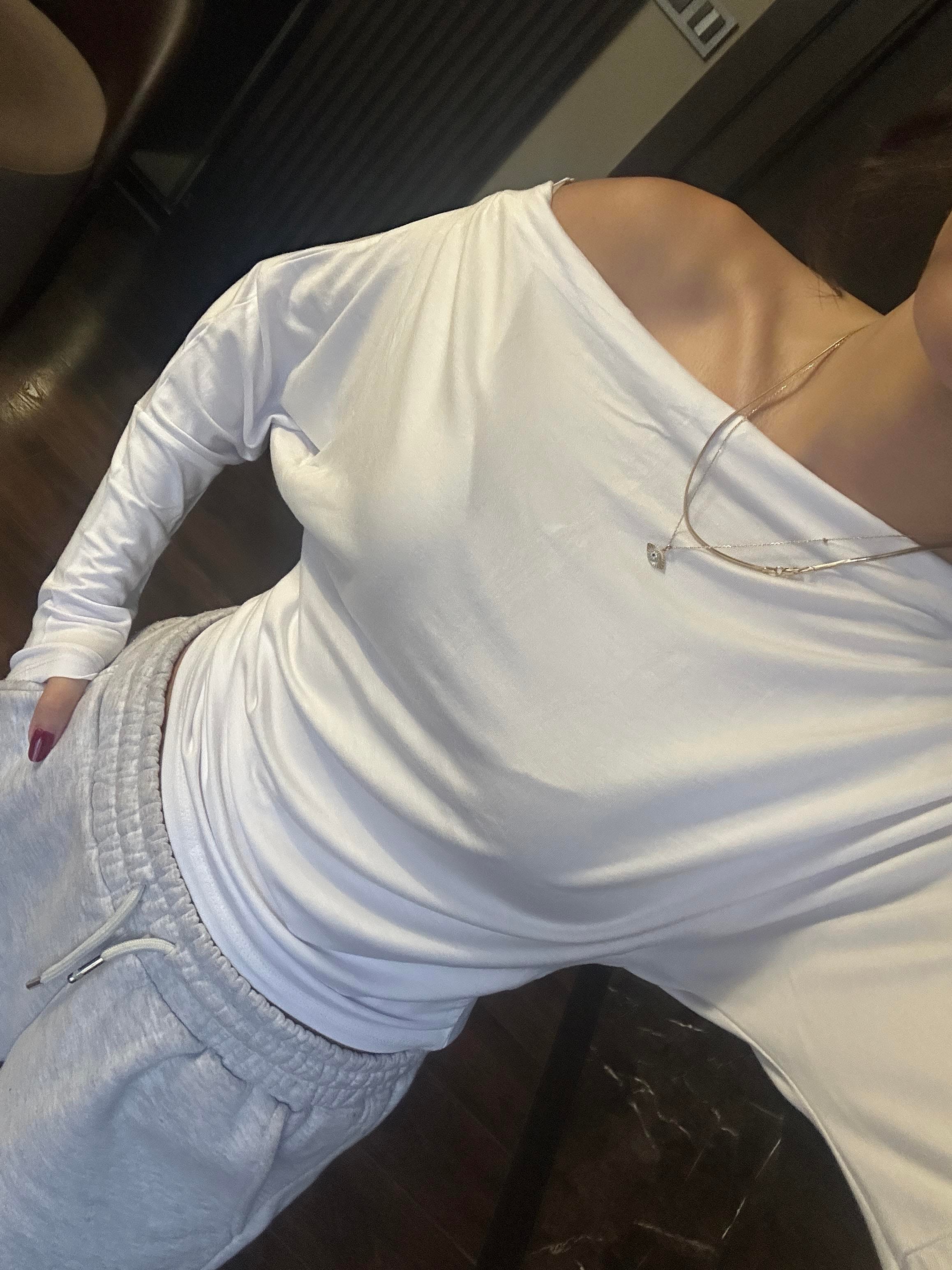 BEYAZ KAYIK YAKA BOL BODY