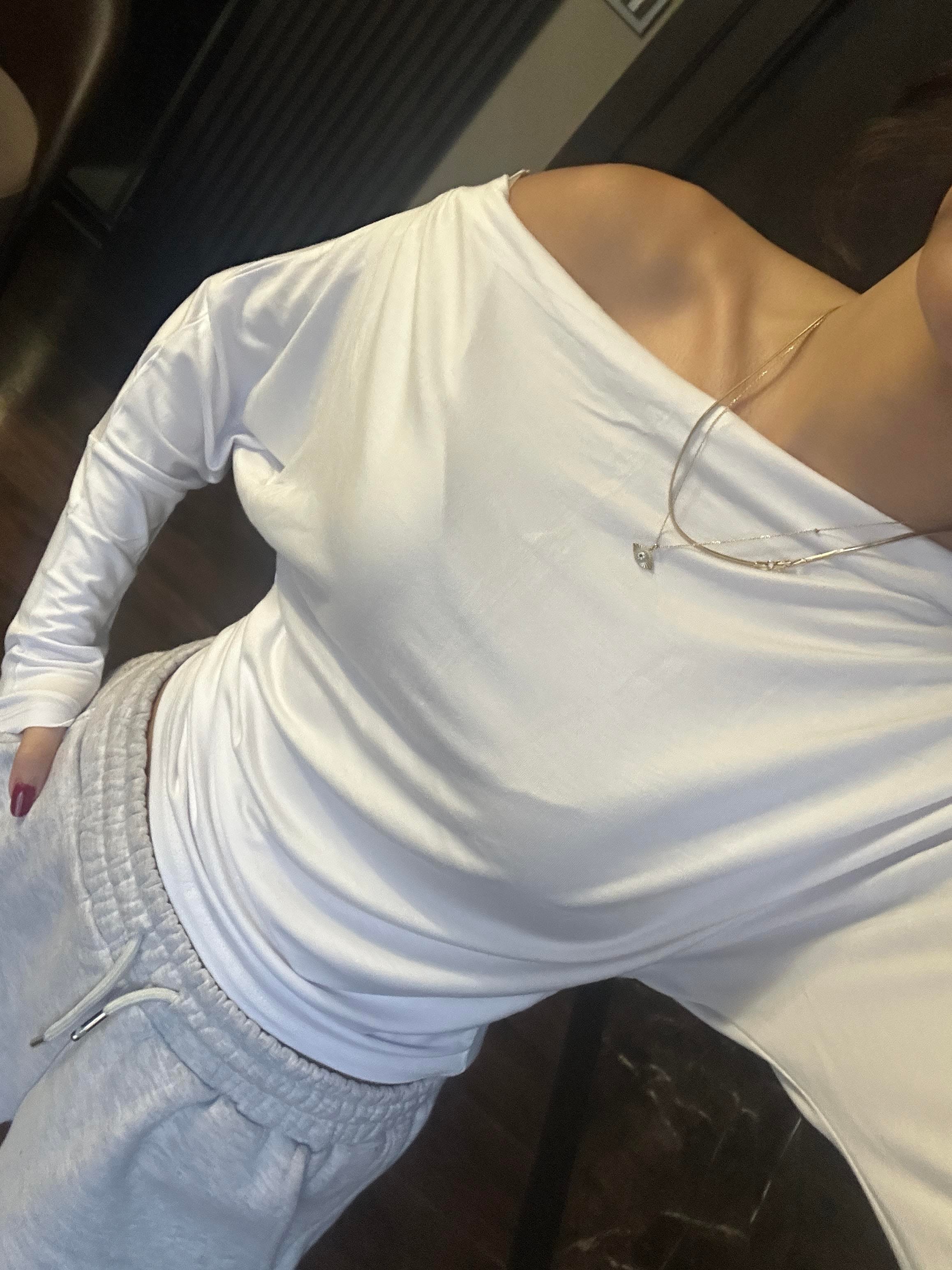 BEYAZ KAYIK YAKA BOL BODY