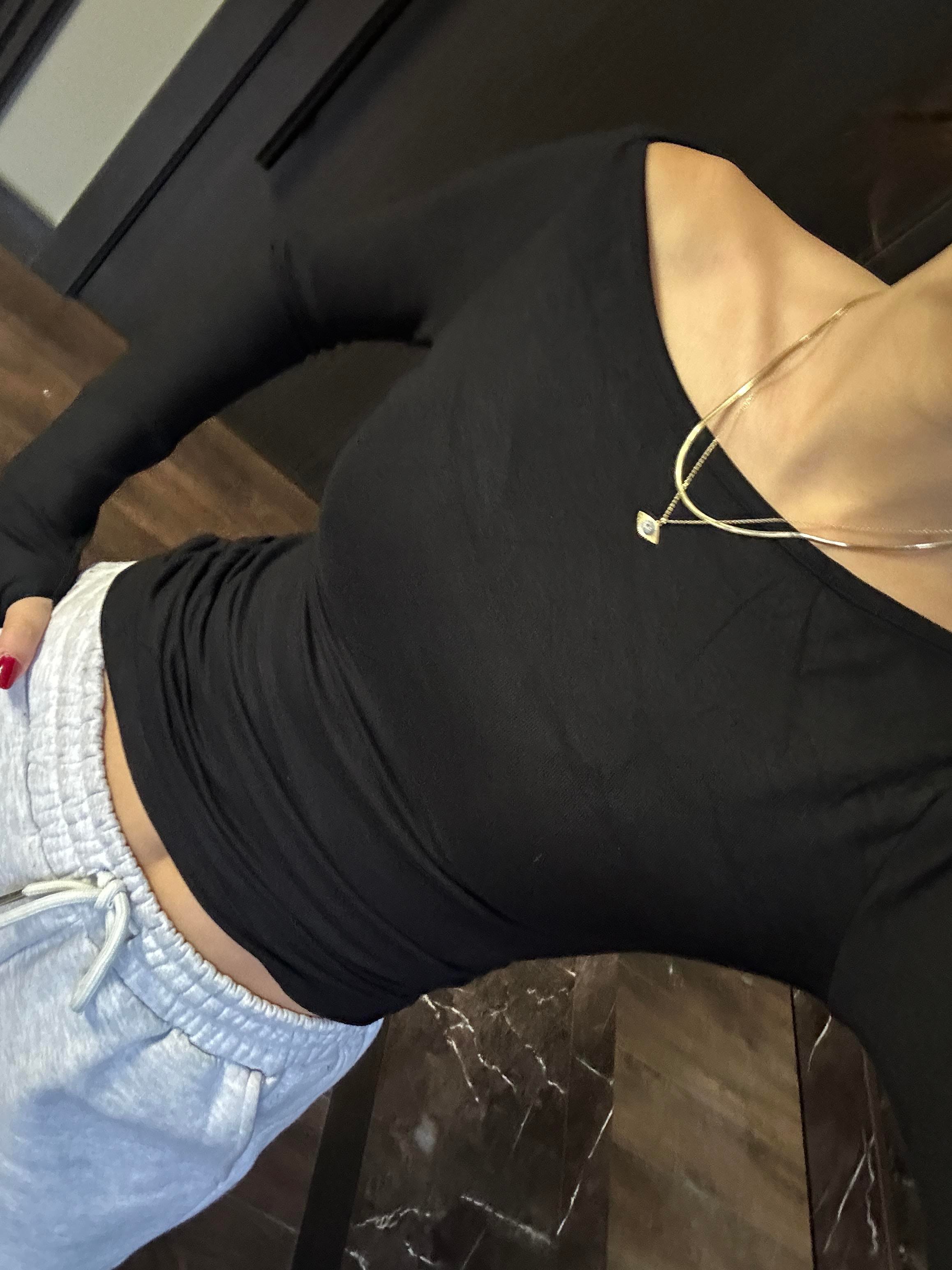 SİYAH KAYIK YAKA BODY