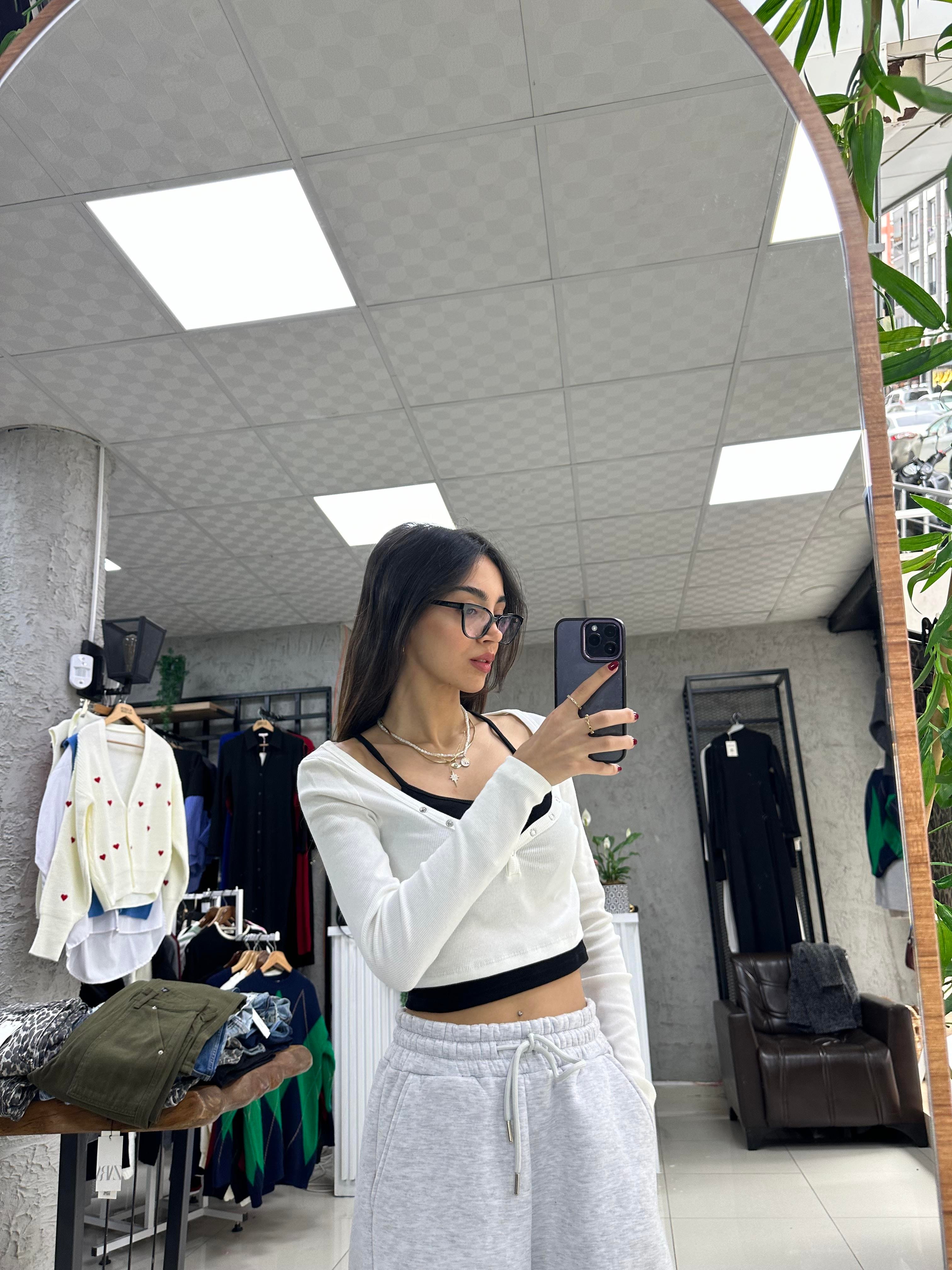 TİKTOK VİRAL SİYAH CROP 