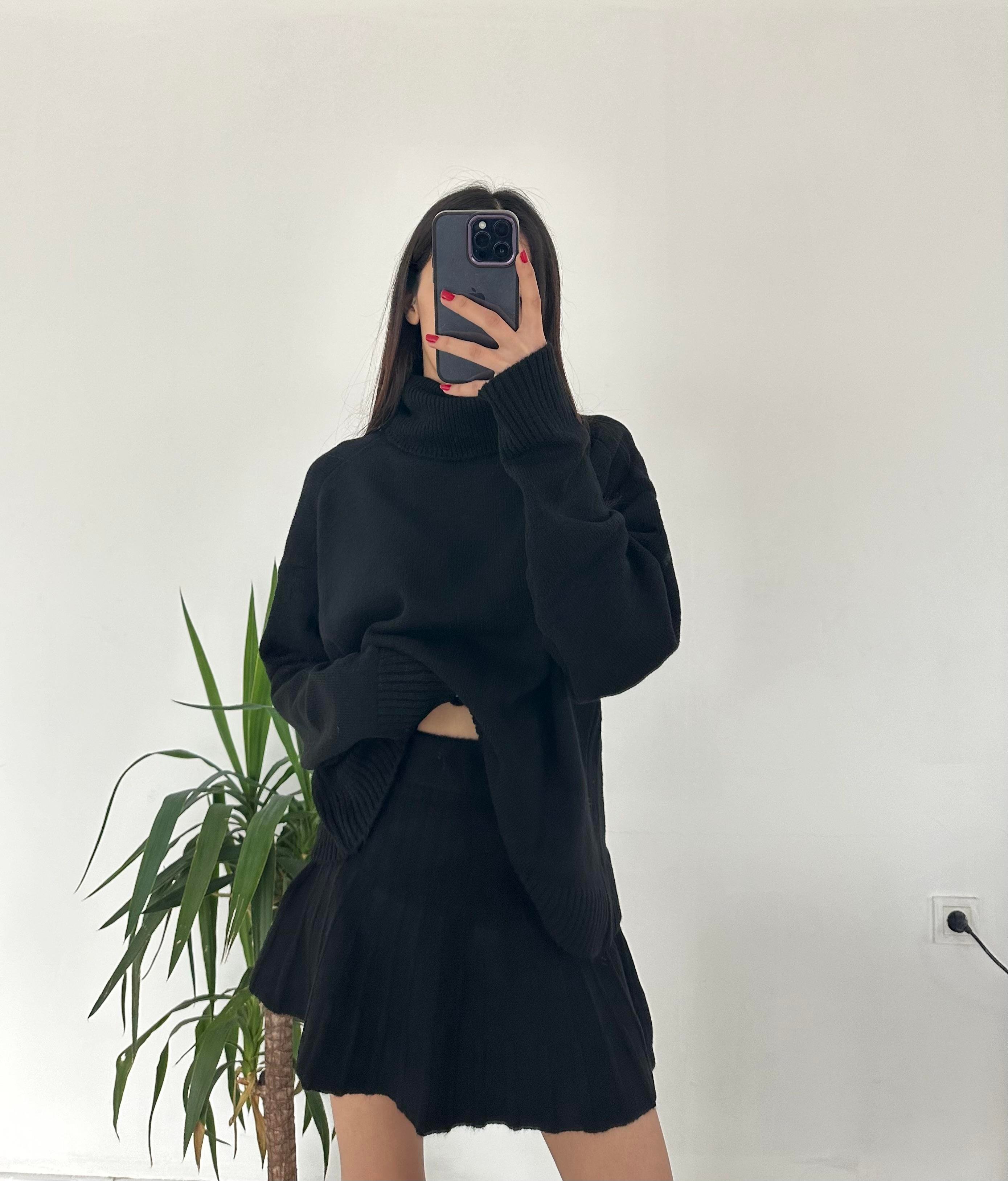 ZARA TRİKO SİYAH ETEK TAKIM
