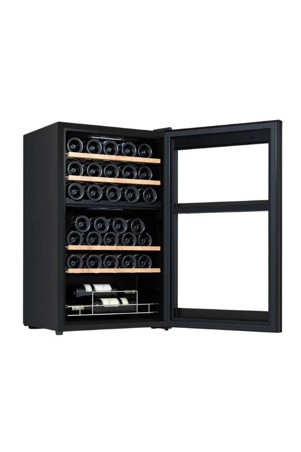 Berfmann 34 Şişe Kapasiteli Çift Bölmeli Solo Şarap Saklama Dolabı Siyah BFW34-BG2