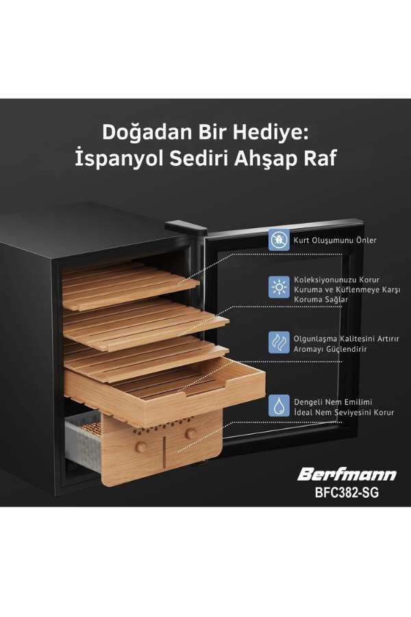 Berfmann 382 Puro Kapasiteli Solo Puro Saklama Dolabı BFC382-SG