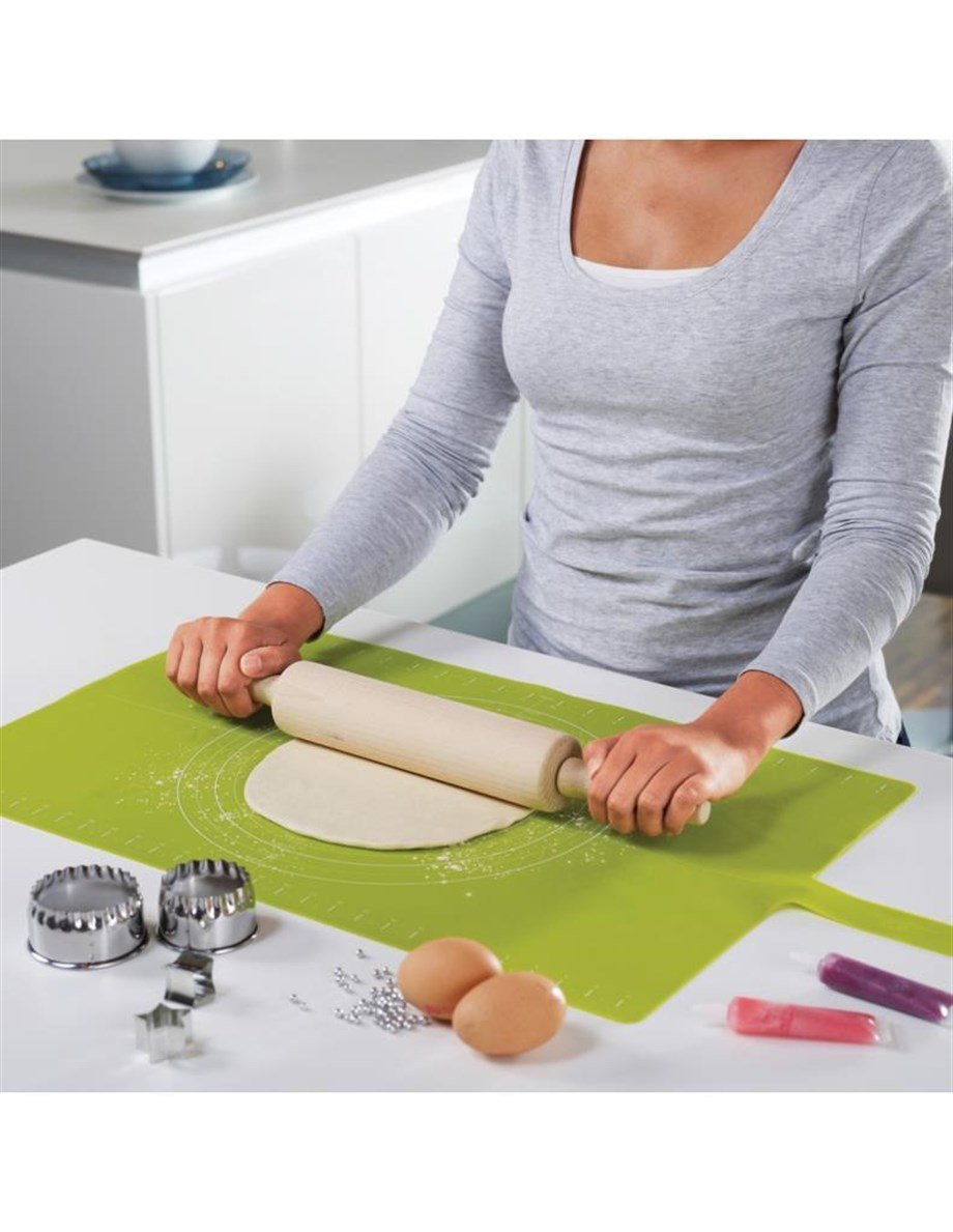 Joseph Joseph 20031 Roll-Up Kaydırmaz Silikon Hamur Matı - Yeşil