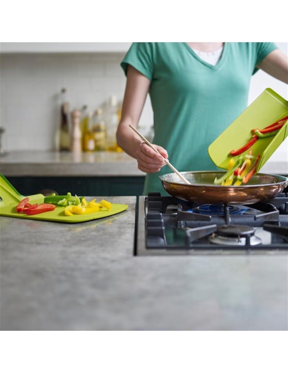 Joseph Joseph 60043 Chop2Pot Büyük Katlanır Kesme Tahtası - Yeşil