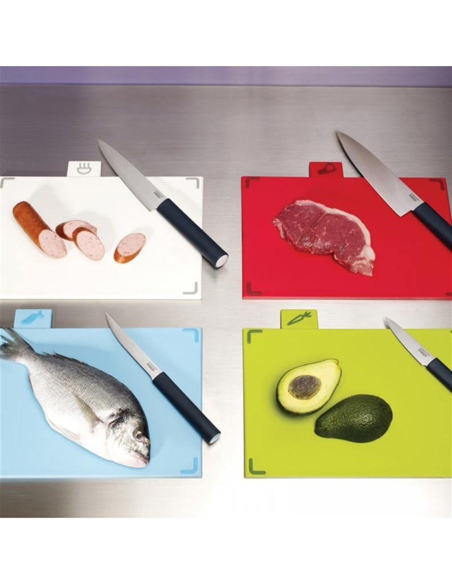 Joseph Joseph 60096 Index Bıçaklı Kesme Tahtası Seti – Gümüş