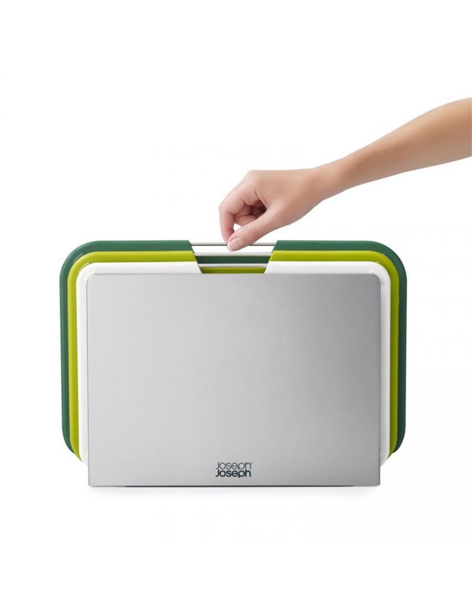 Joseph Joseph 60163 Küçük Boy Üçlü Kesme Tahtası Seti – Yeşil