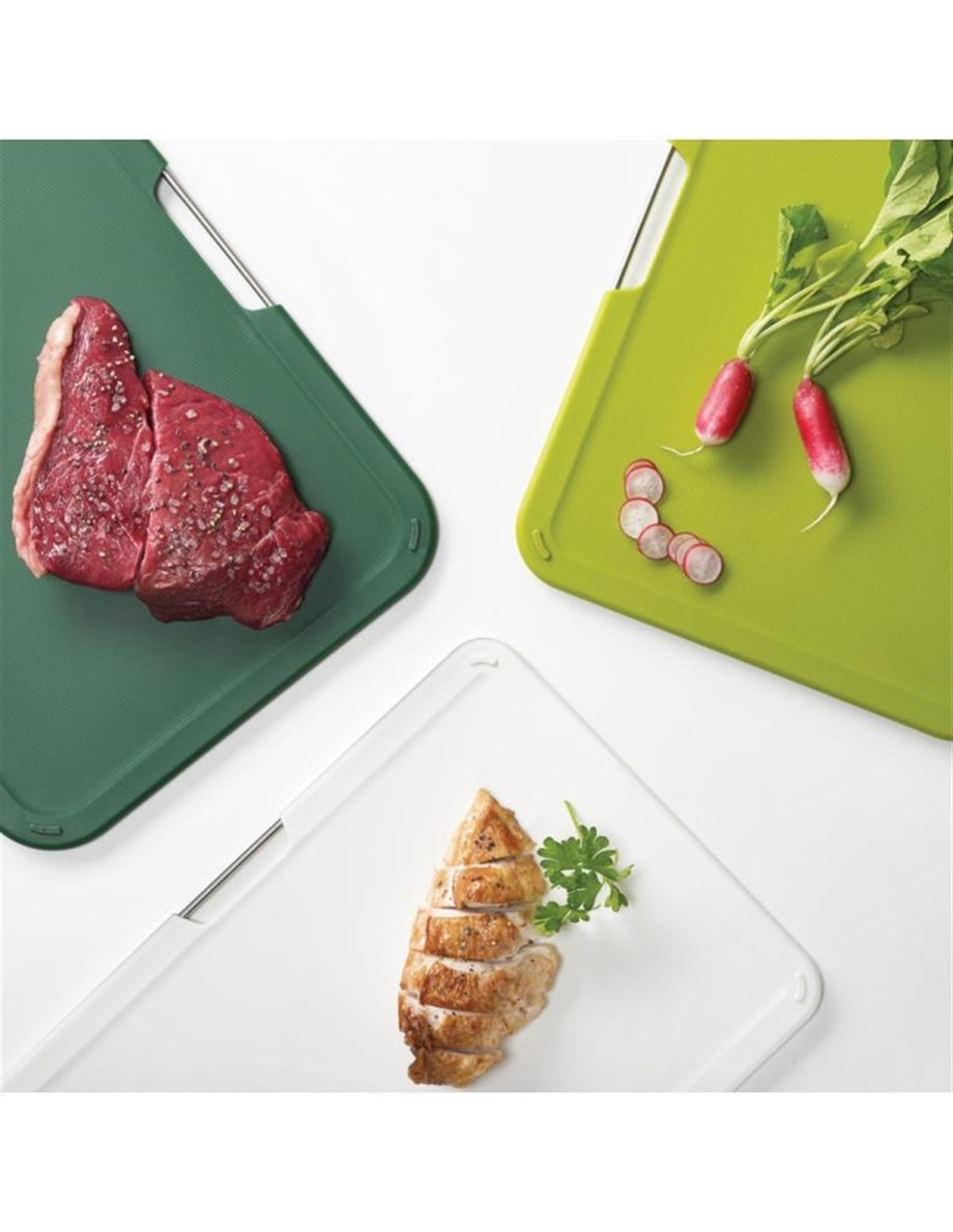 Joseph Joseph 60164 Büyük Boy Üçlü Kesme Tahtası Seti – Yeşil