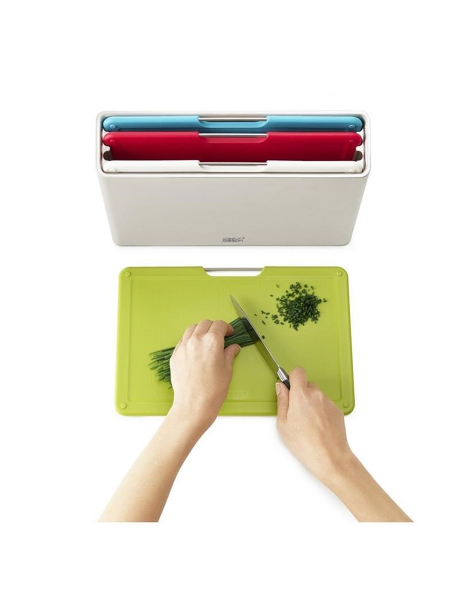 Joseph Joseph 60185 Folio Büyük Kesme Tahtası Seti – Gümüş