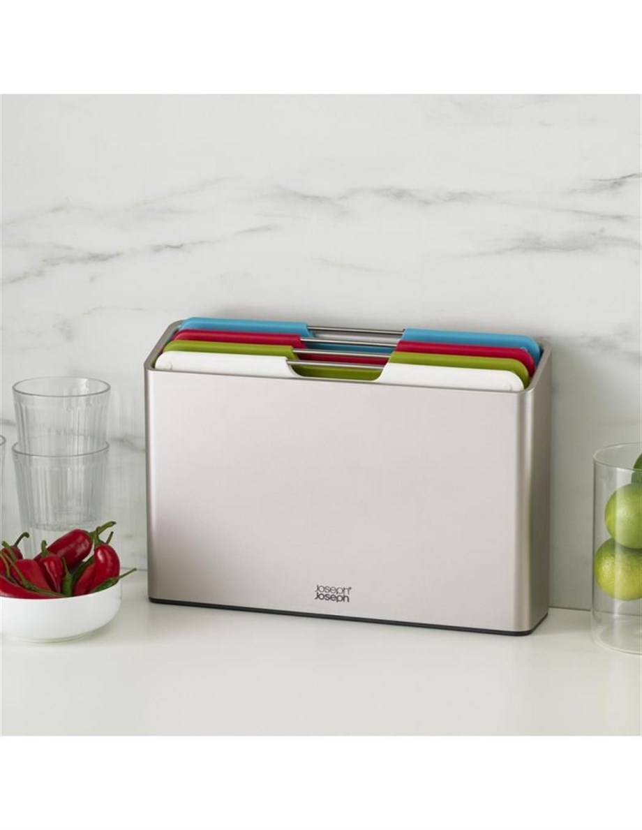 Joseph Joseph 60187 Folio Orta Boy Kesme Tahtası Seti – Gümüş