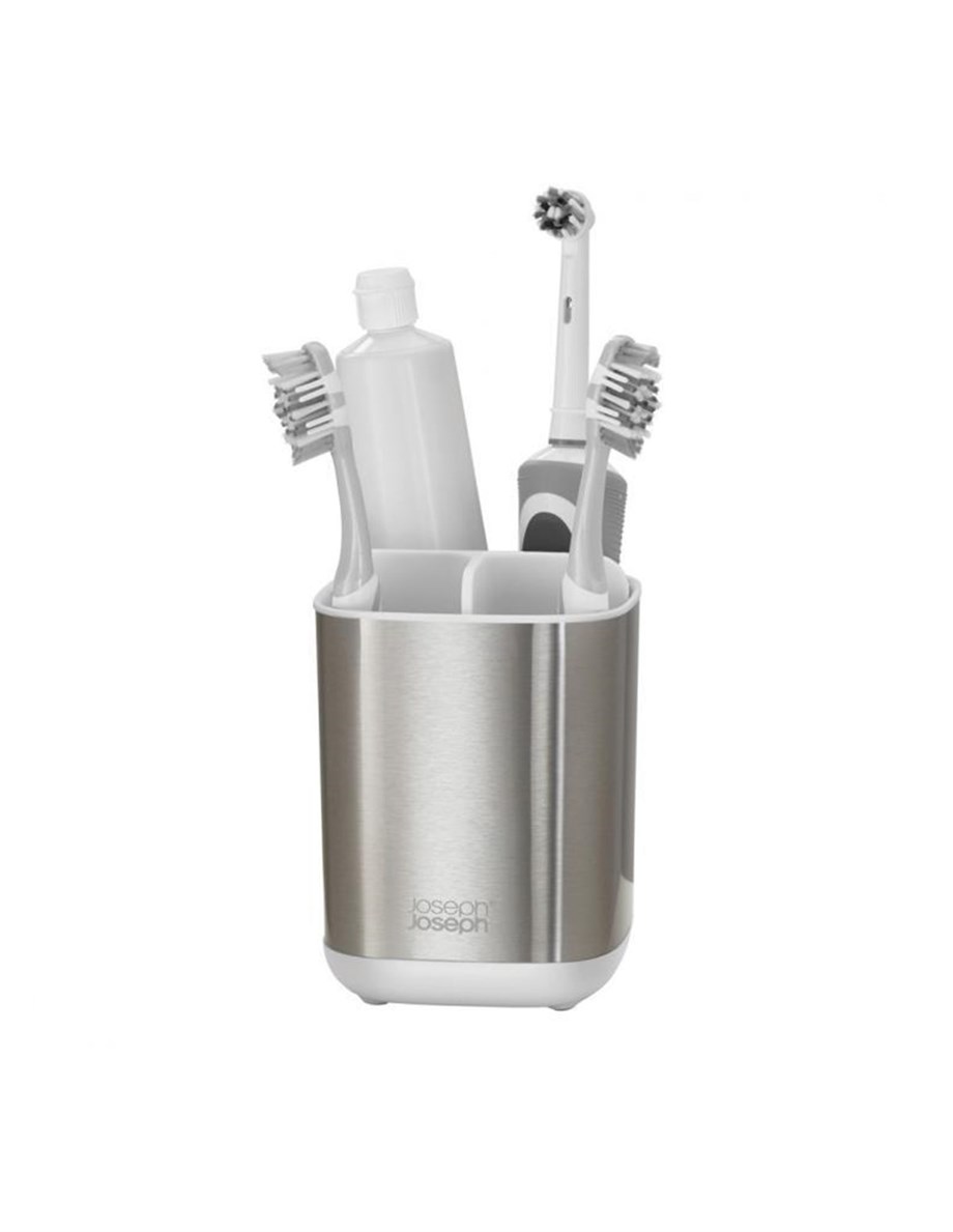 Joseph Joseph 70530 Easystore Steel Diş Fırçalık - Paslanmaz Çelik / Beyaz