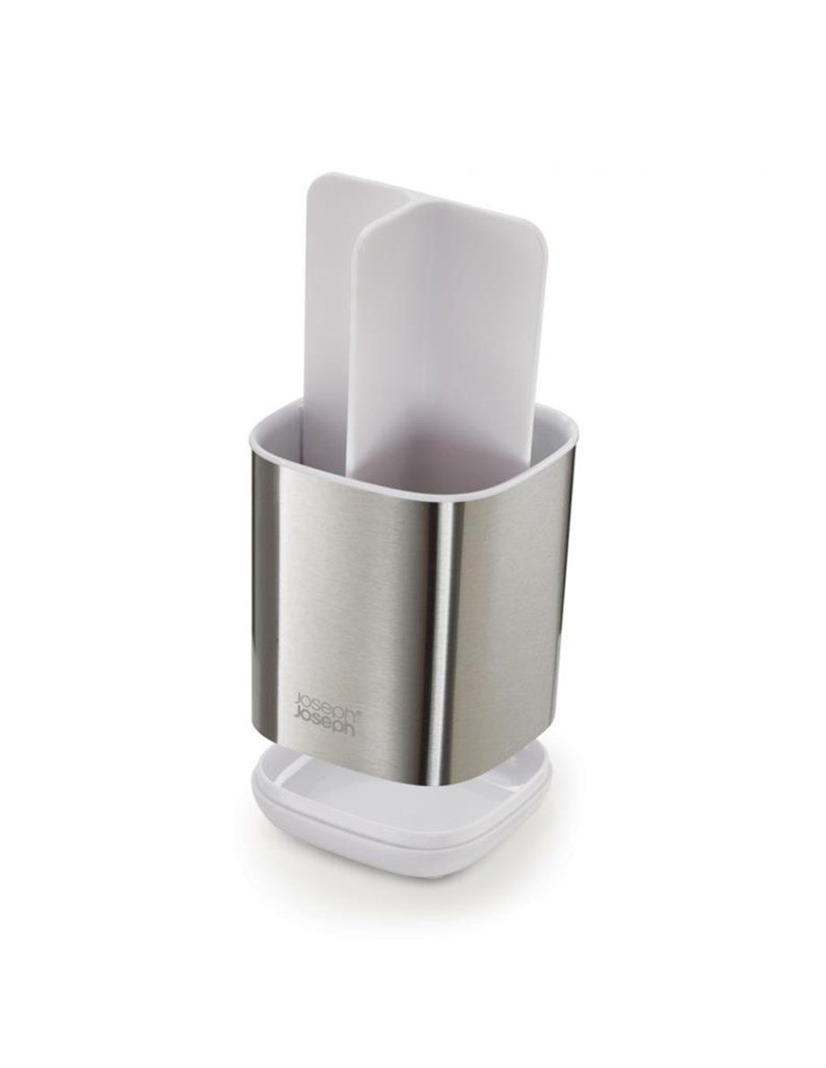Joseph Joseph 70530 Easystore Steel Diş Fırçalık - Paslanmaz Çelik / Beyaz