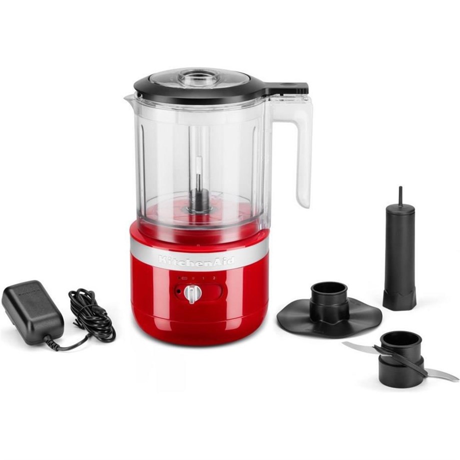 KitchenAid 5KFCB519EER Empire Red 1.19 Litre Şarjlı Kablosuz Mutfak Robotu
