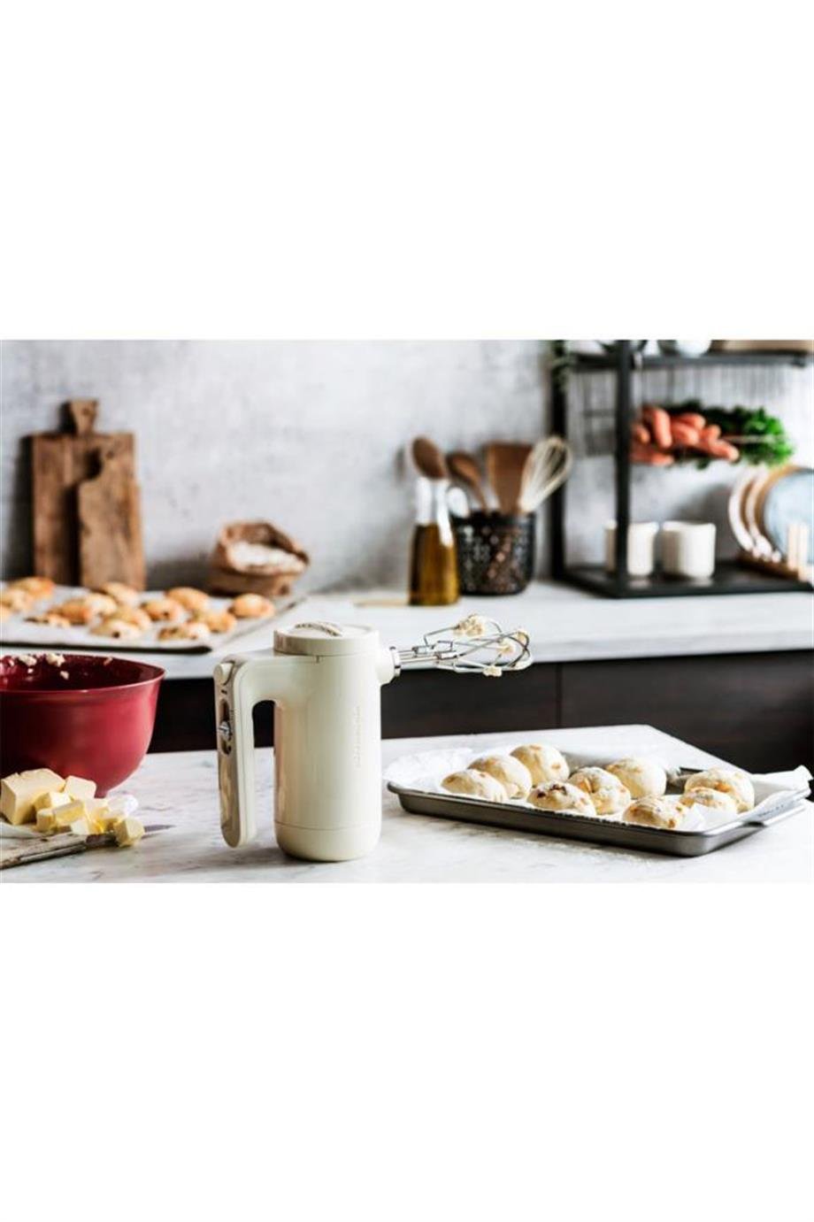 KitchenAid 5KHMB732EAC Şarjlı El Mikseri Krem