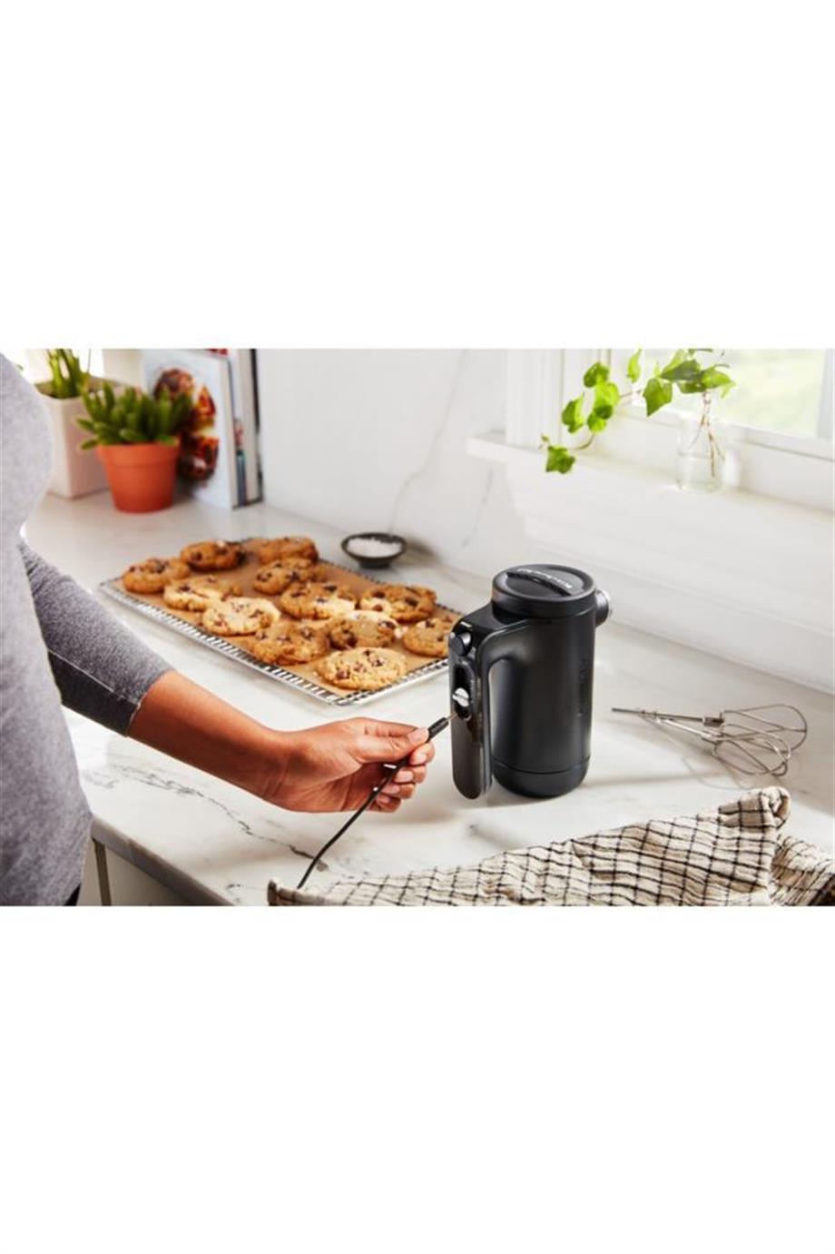 KitchenAid 5KHMB732EDG Şarjlı El Mikseri Gri