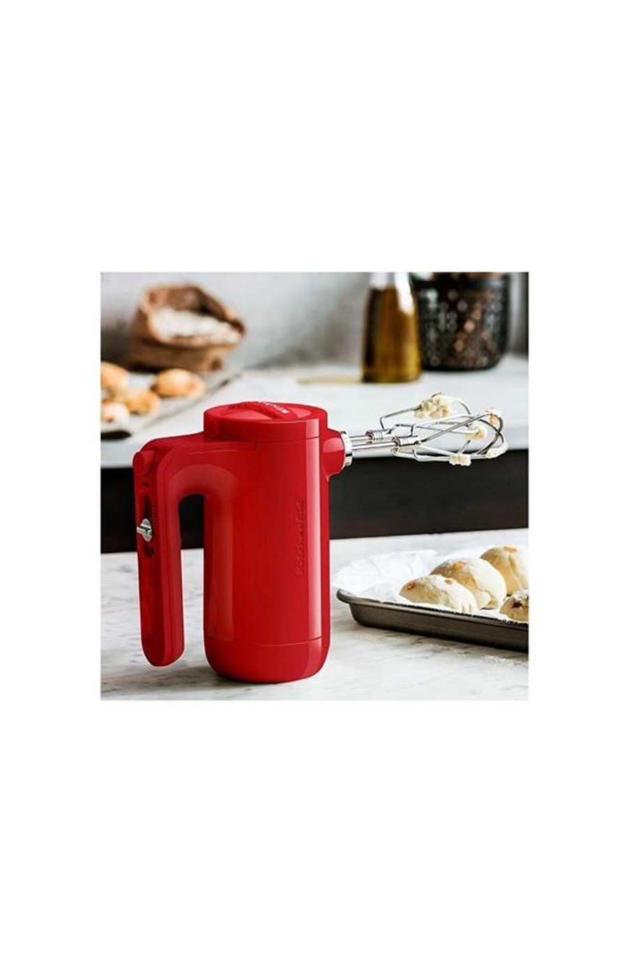 KitchenAid 5KHMB732EER Empire Red Şarjlı Kablosuz El Mikseri