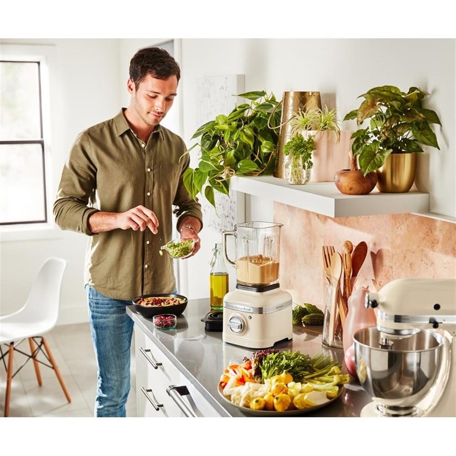 KitchenAid 5KSB4026EAC K400 Artisan 1.4 Litre Blender - Almond Cream