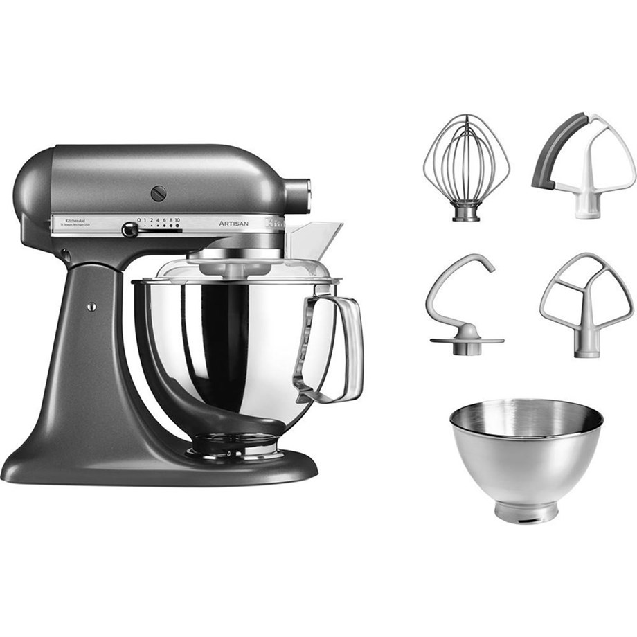 KitchenAid 5KSM175PSEMS Artisan 4.8 Litre Mutfak Şefi -  Medallion Silver