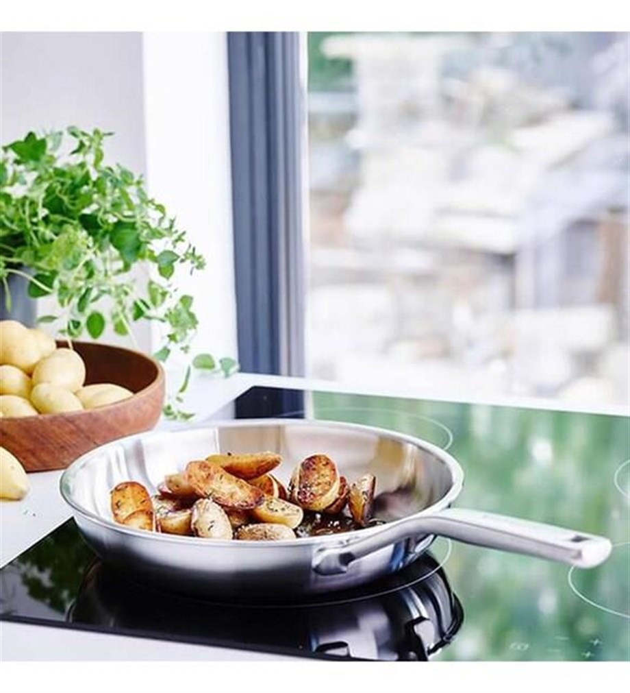 KitchenAid CC003244-001 3-Kat Paslanmaz Çelik Kızartma Tavası - 24 Cm.
