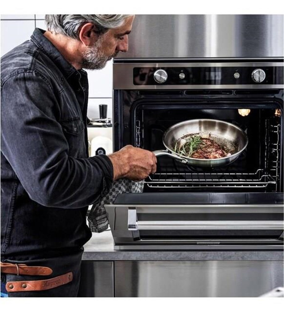 KitchenAid CC003244-001 3-Kat Paslanmaz Çelik Kızartma Tavası - 24 Cm.