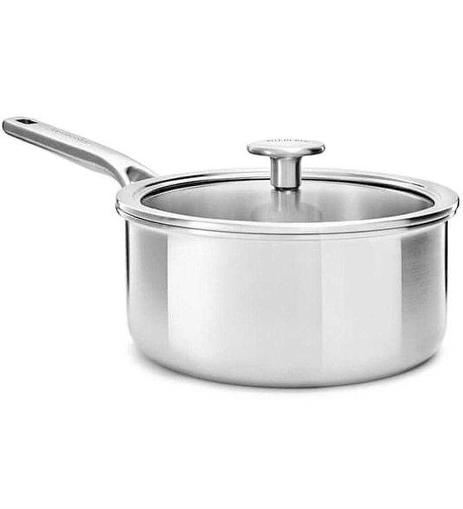 KitchenAid CC003251-001 3-Kat Paslanmaz Çelik Kapaklı Pişirme Tavası - 24 Cm.