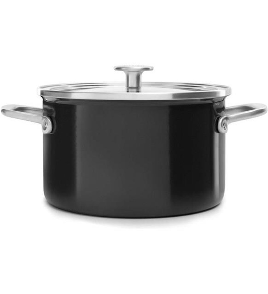 KitchenAid CC003265-001 Artisan Çelik Tencere Onyx Black - 20 Cm | 3,7 L