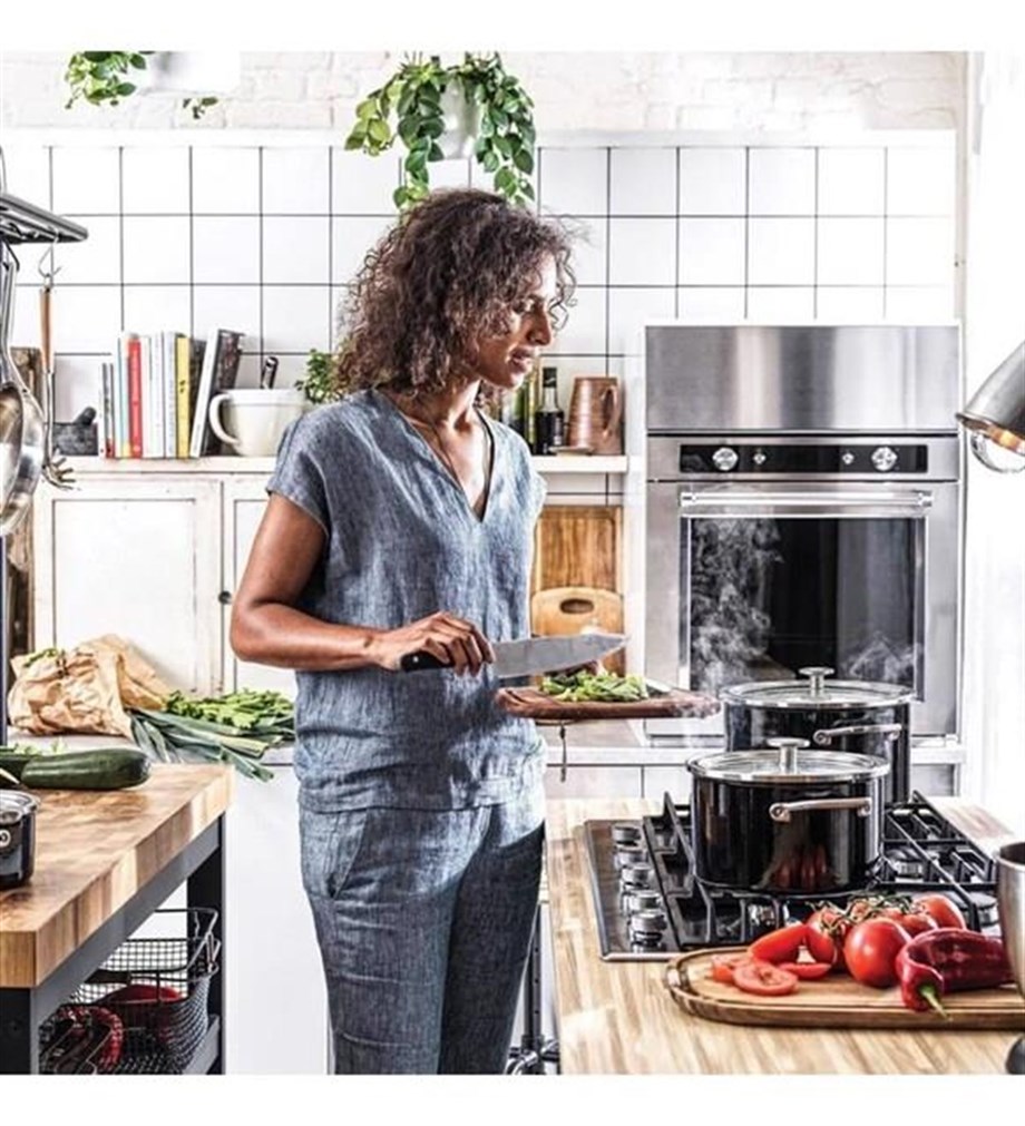 KitchenAid CC003265-001 Artisan Çelik Tencere Onyx Black - 20 Cm | 3,7 L