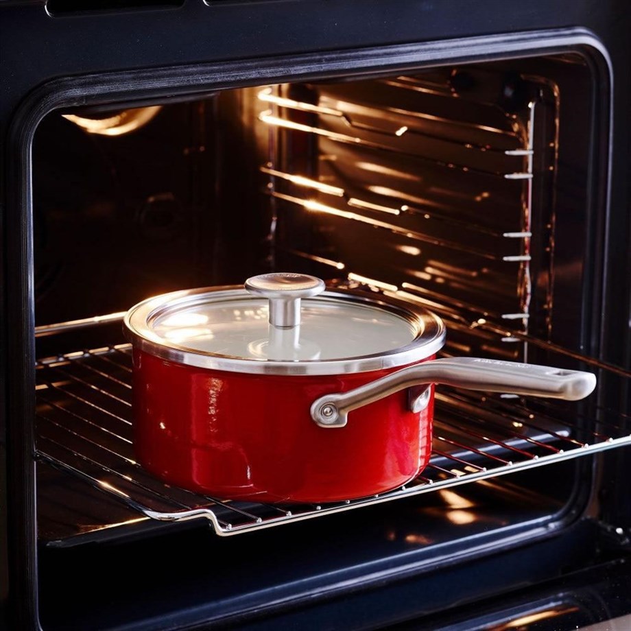 KitchenAid CC003287-001 Artisan Çelik Sos Tenceresi Empire Red - 16 Cm | 1,3 L