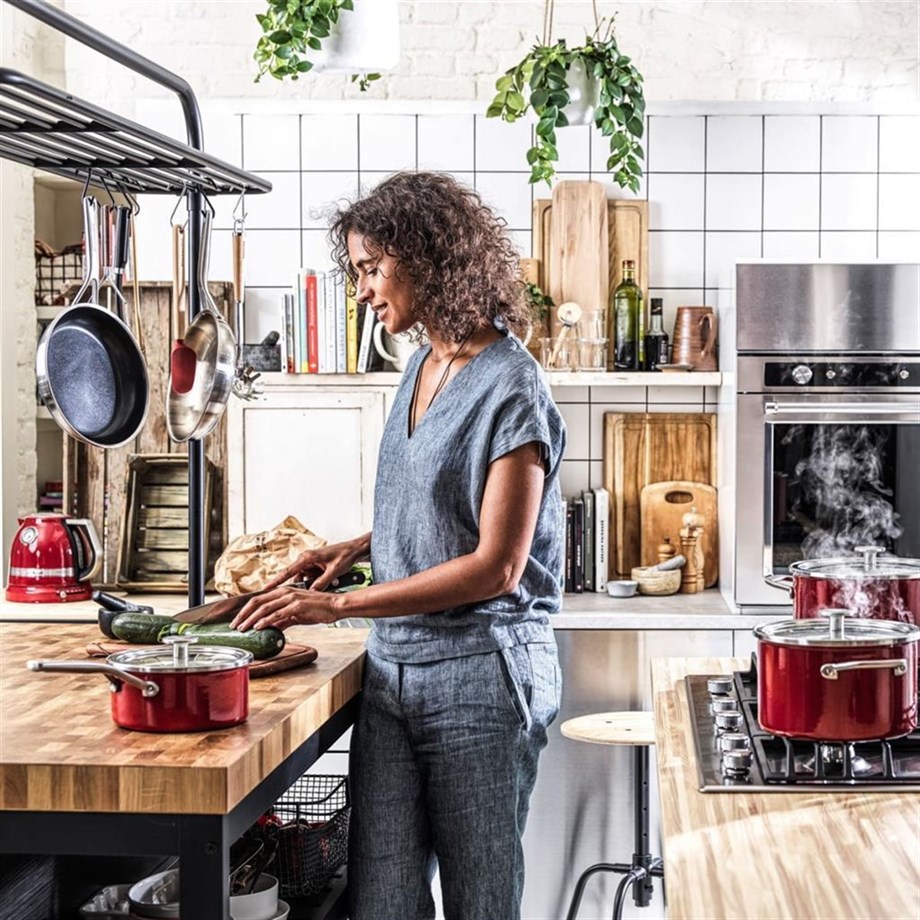 KitchenAid CC003287-001 Artisan Çelik Sos Tenceresi Empire Red - 16 Cm | 1,3 L