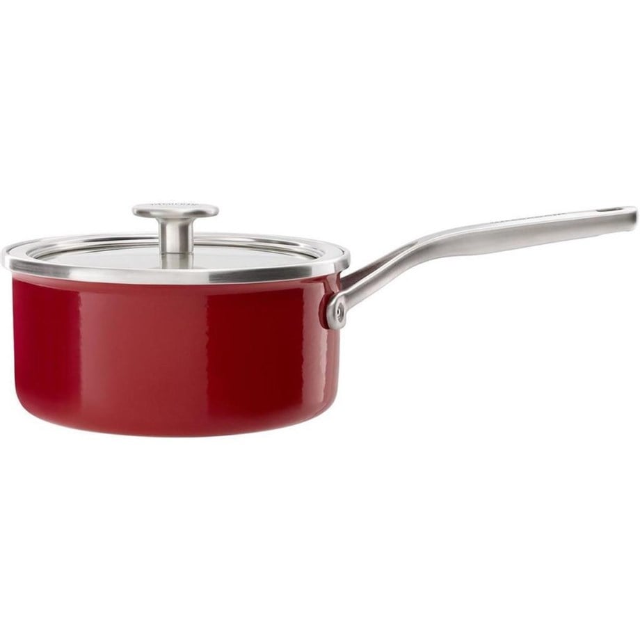 KitchenAid CC003287-001 Artisan Çelik Sos Tenceresi Empire Red - 16 Cm | 1,3 L