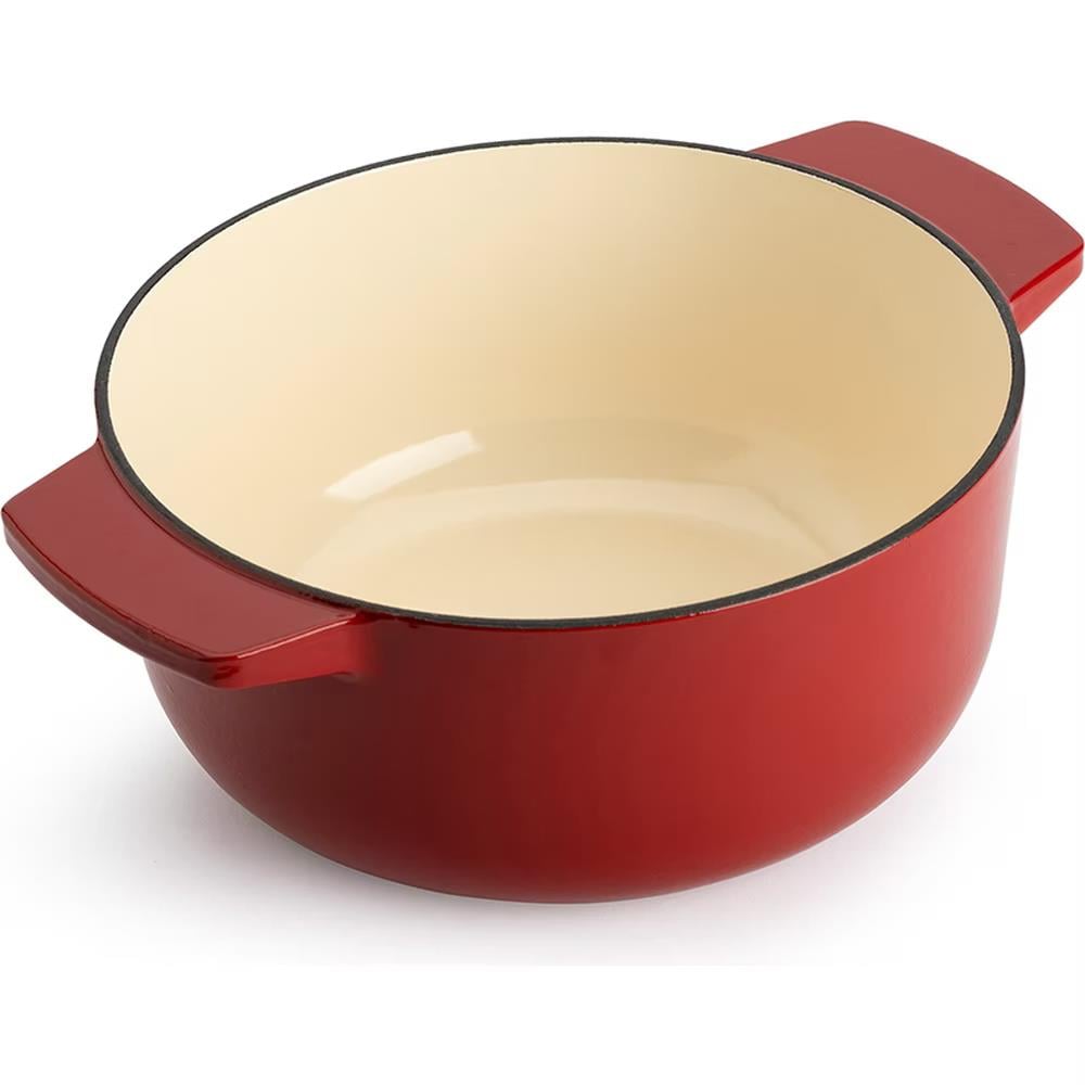 KitchenAid Kapaklı Döküm Demir Tencere 26 cm Empire Red