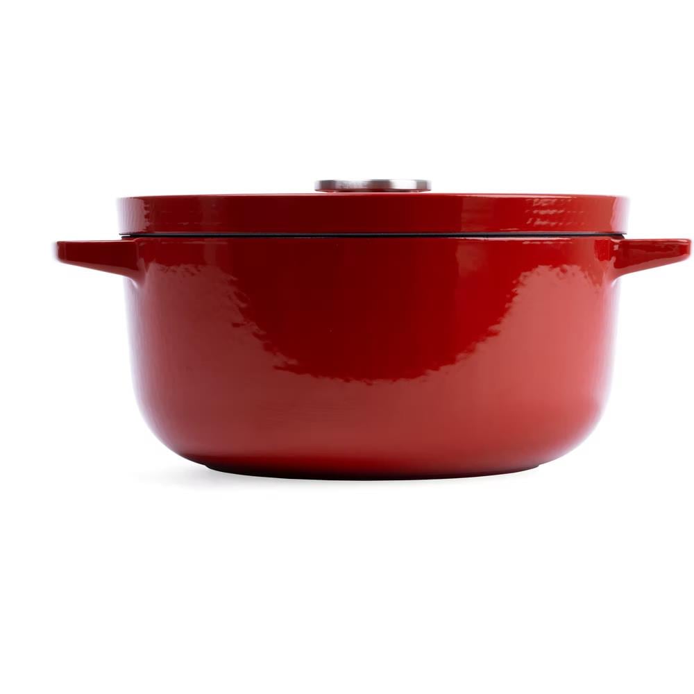 KitchenAid Kapaklı Döküm Demir Tencere 22 cm / 3.3 L Empire Red