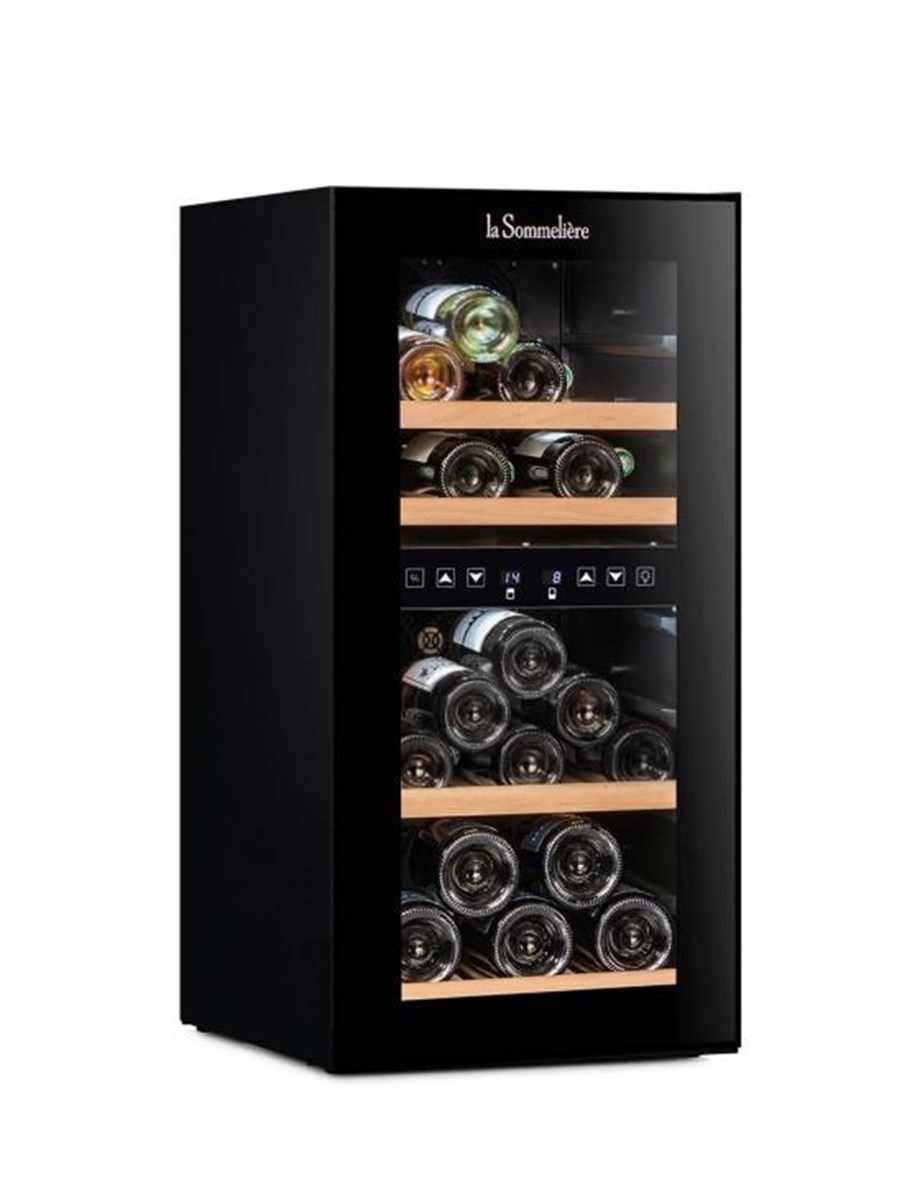 La Sommeliere SLS34DZ Çift Isılı 33 Şişe Kapasiteli Şarap Soğutucu Dolap