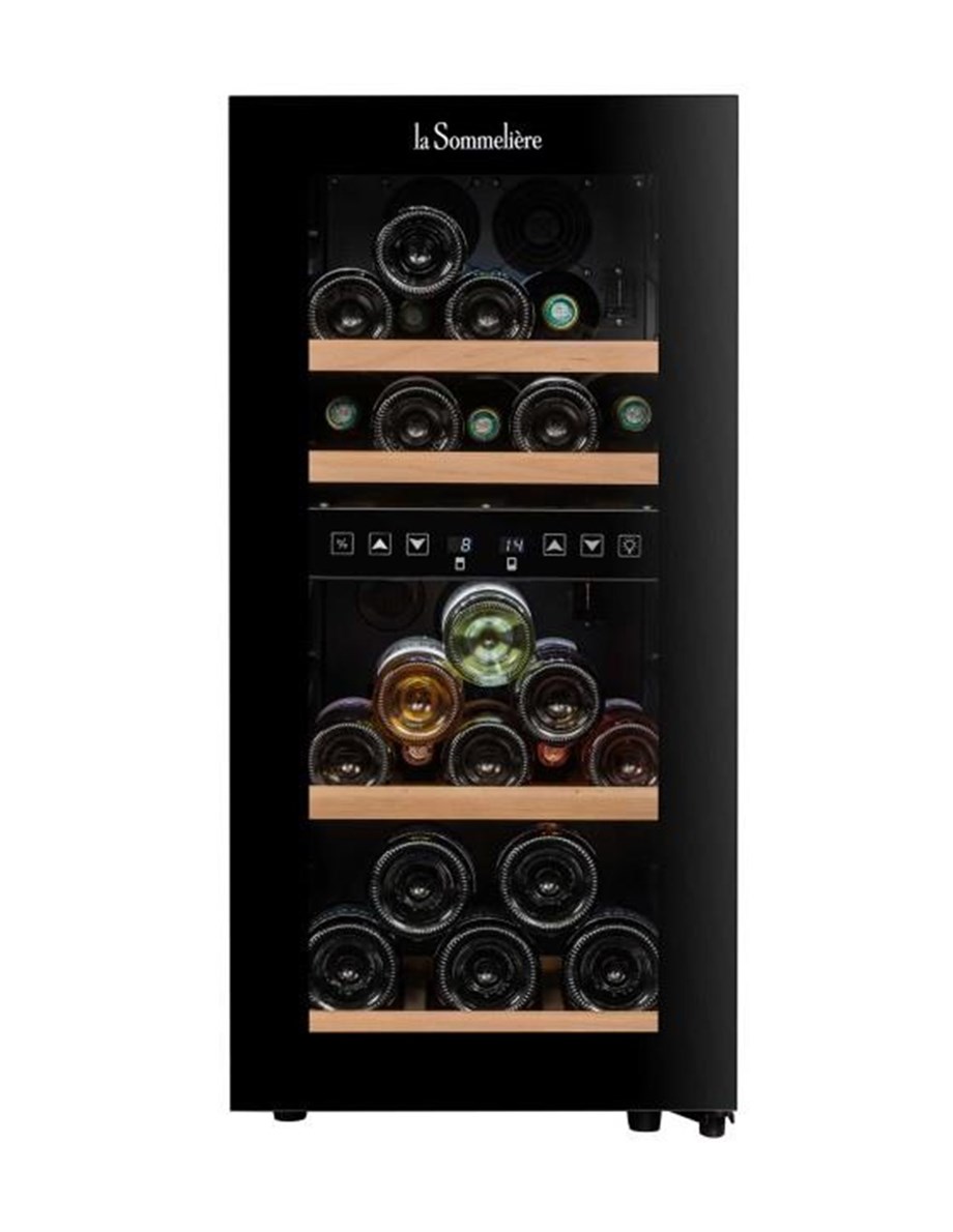 La Sommeliere SLS34DZ Çift Isılı 33 Şişe Kapasiteli Şarap Soğutucu Dolap